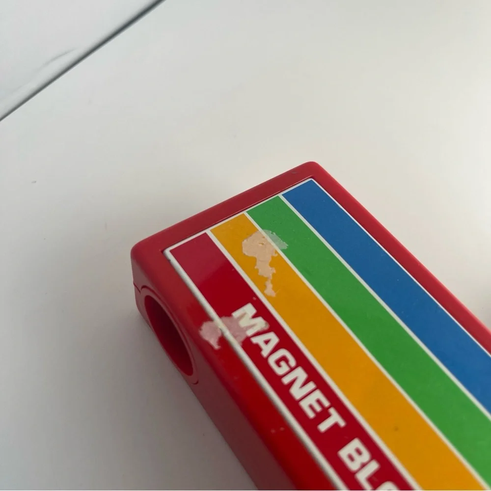 Vintage HILCO Magnetic building blocks set of 14